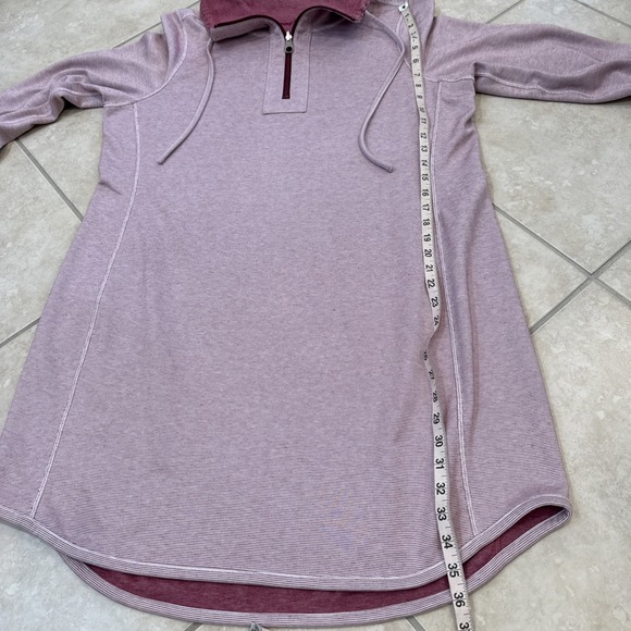 TOMMY BAHAMA Reversible Sun Fade Striped Pink Sweatshirt Dress Sz XL?Nautical - Picture 6 of 8